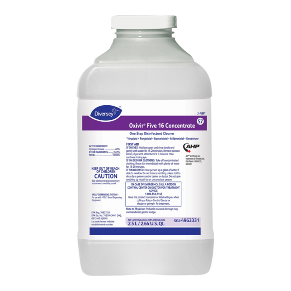 Oxivir® Clear Five Disinfectant Cleaner (2.5 Liter Container, 2 Containers/CS)